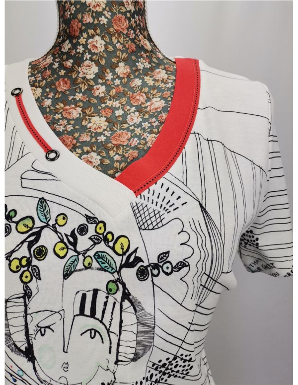 CAMISETA ESTAMPADA MUJER BAG33221 CAMISETA ESTAMPADA MUJER BAG33221